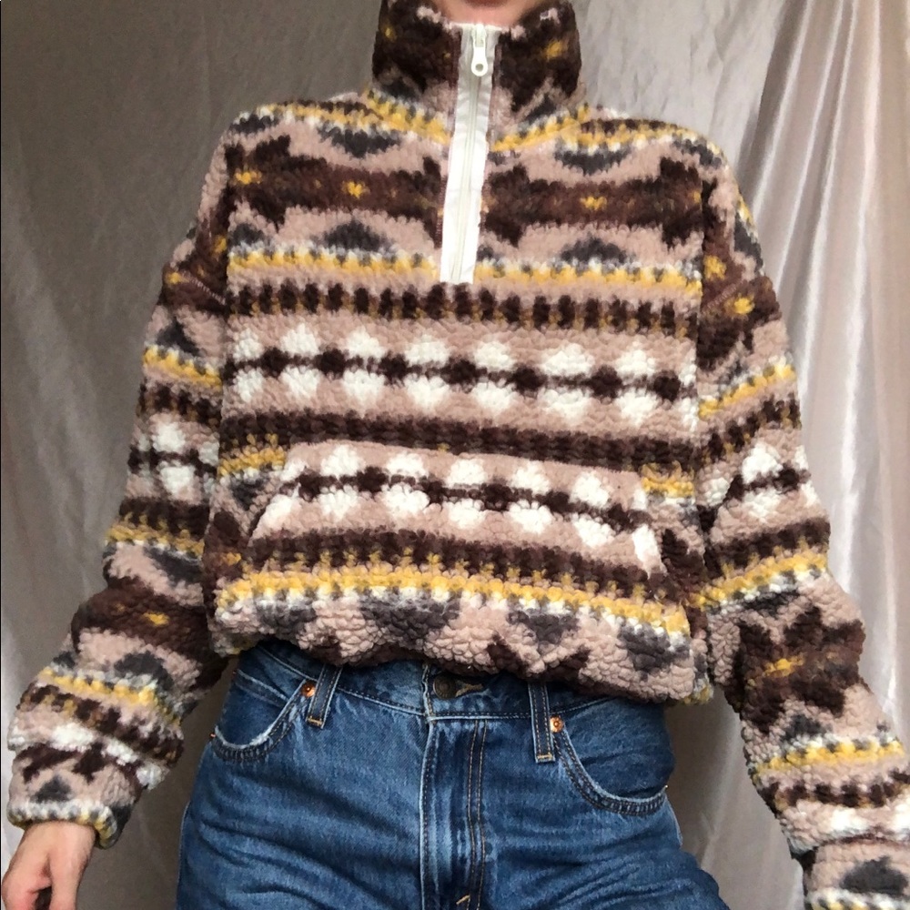 Aerie Offline Sherpa Quarter Zip
